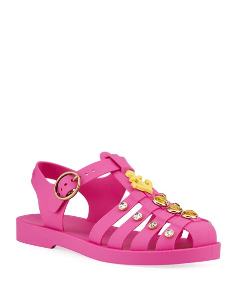 gucci jelly sandals kids|Gucci jelly sandals aliexpress.